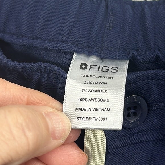 Figs Cario Men’s Navy Blue scrub pants size XL - Picture 6 of 10